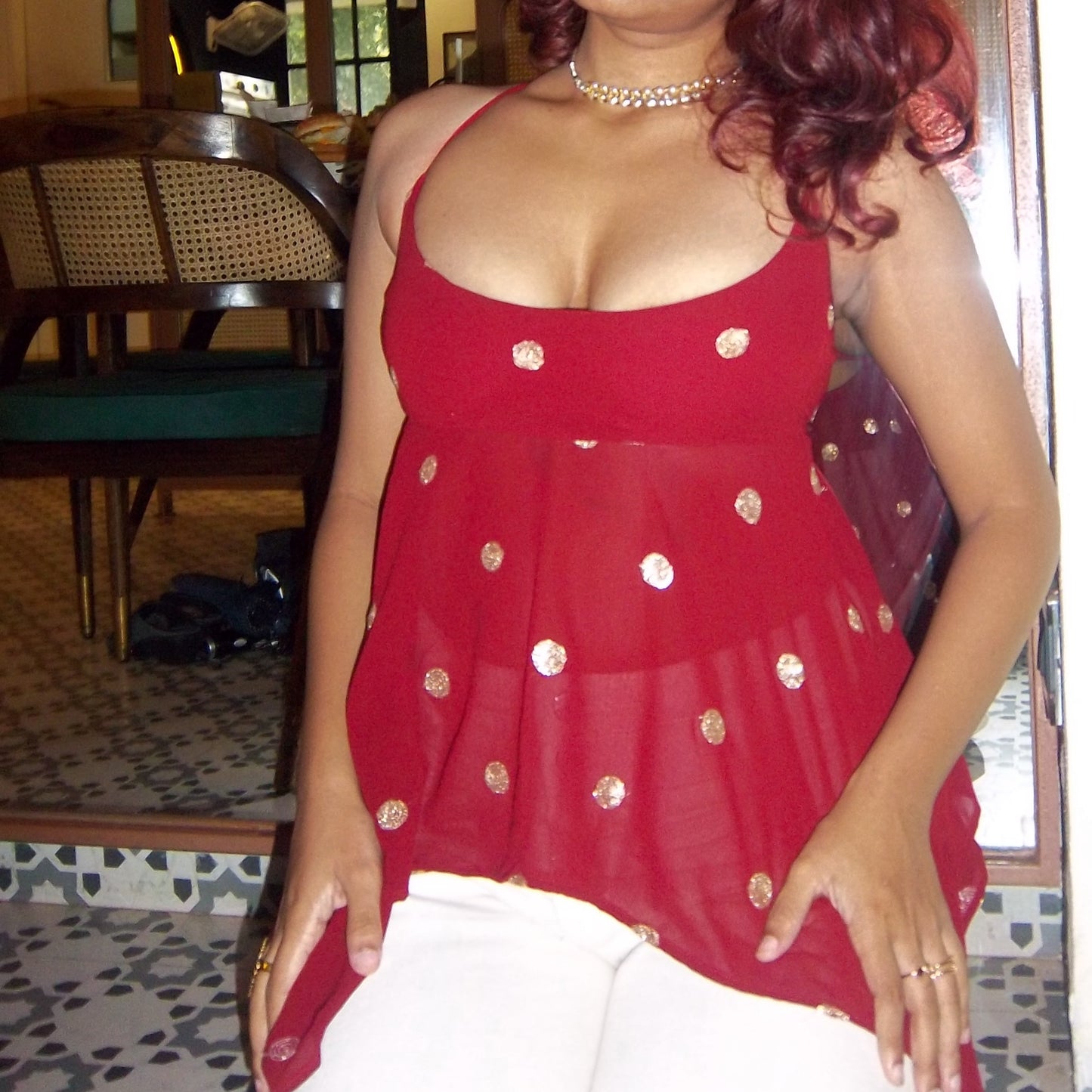 Mirchi Assymetrical Luna Cami