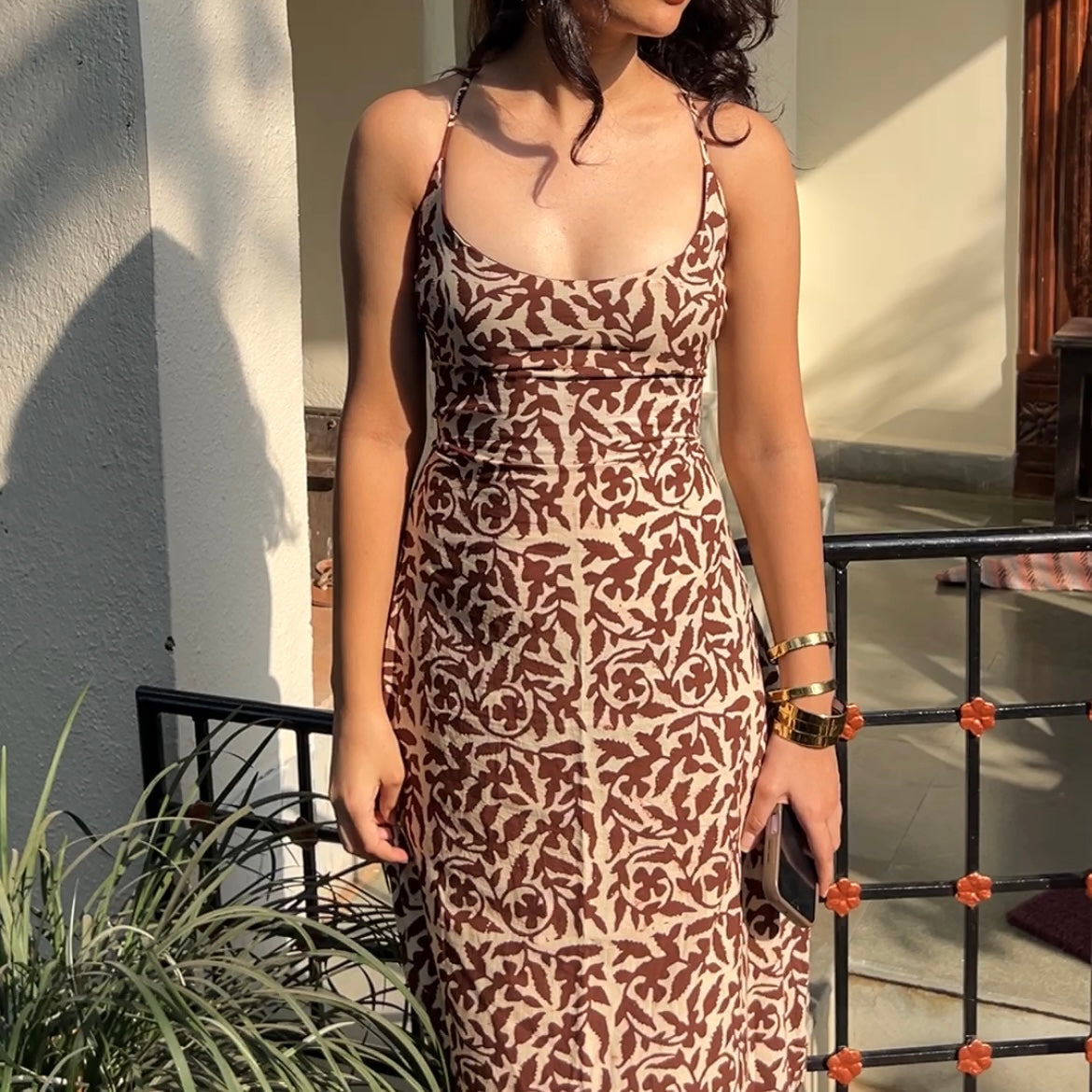 Mocha Selene Cami Dress