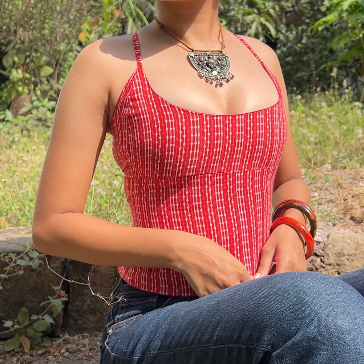 Candy Red Thalia Cami