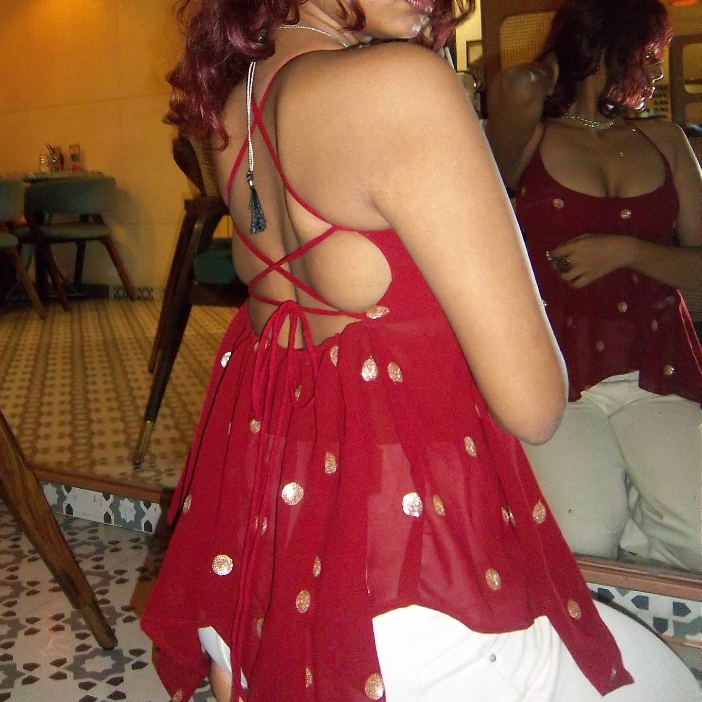 Mirchi Assymetrical Luna Cami