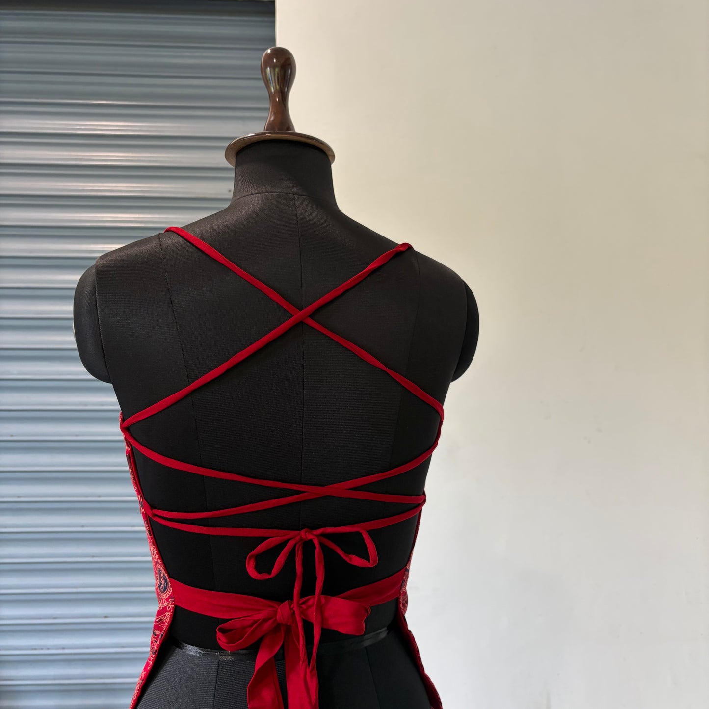 JS013: Red Paisley - SALE
