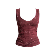 Maroon Diana Top