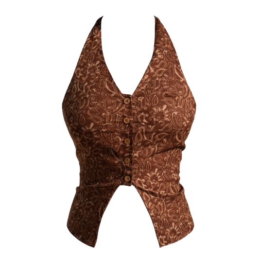 SW003: Russet Nyx Halter Vest