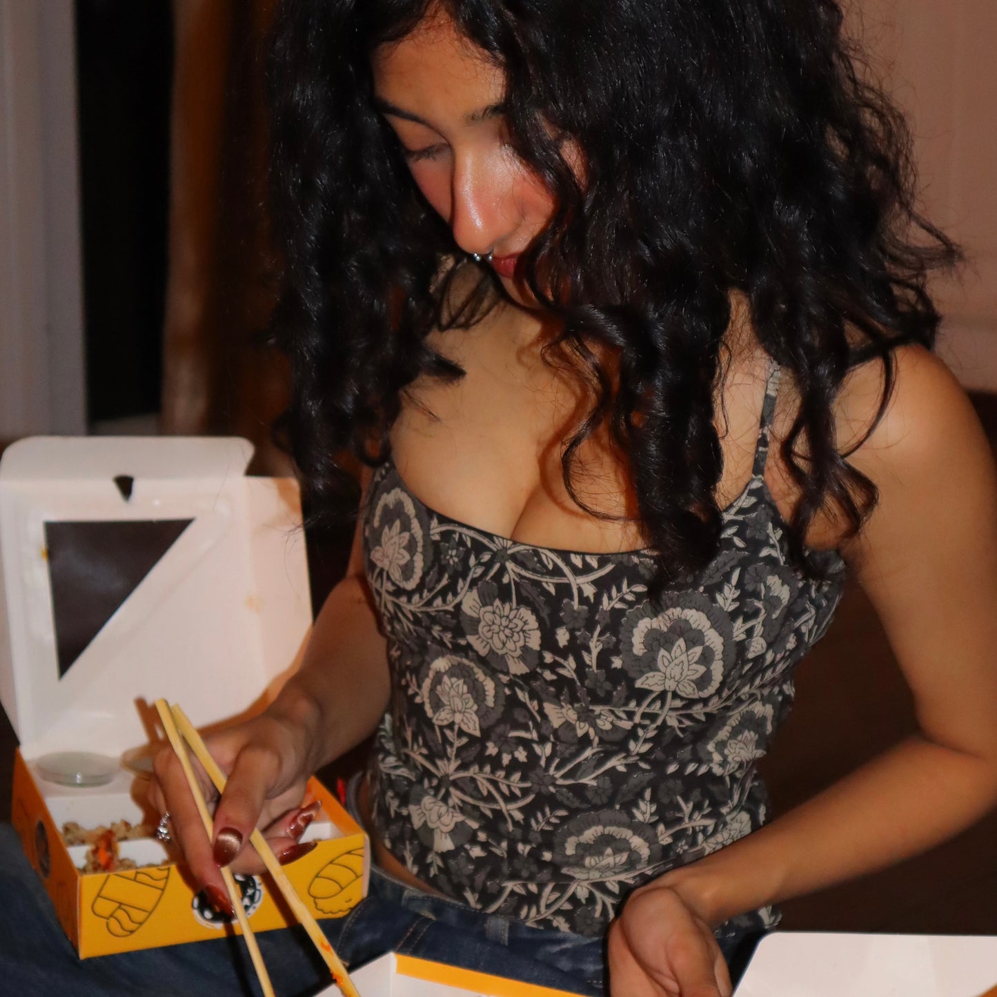 Charcoal Cotton Thalia Cami