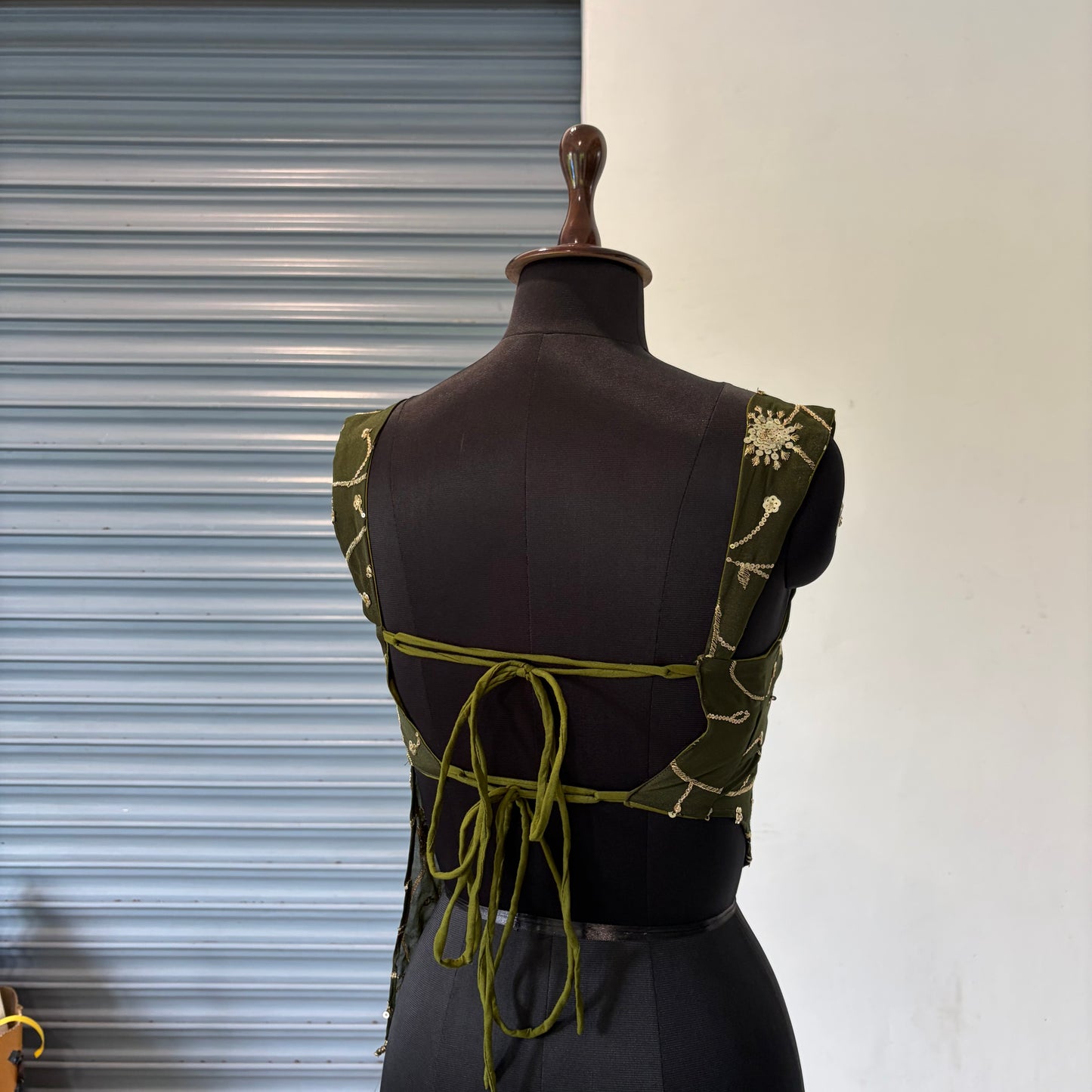 JS018: Green Sequin Calapso- SALE
