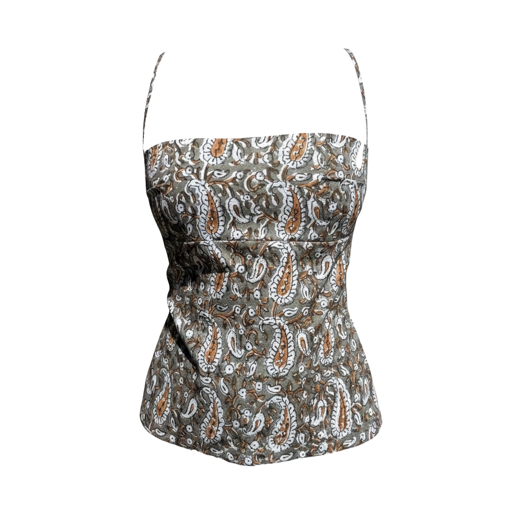 JS009: Green Strappy Cami - SALE