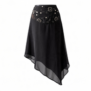 Raat Clio Assymetrical Skirt with Dupatta
