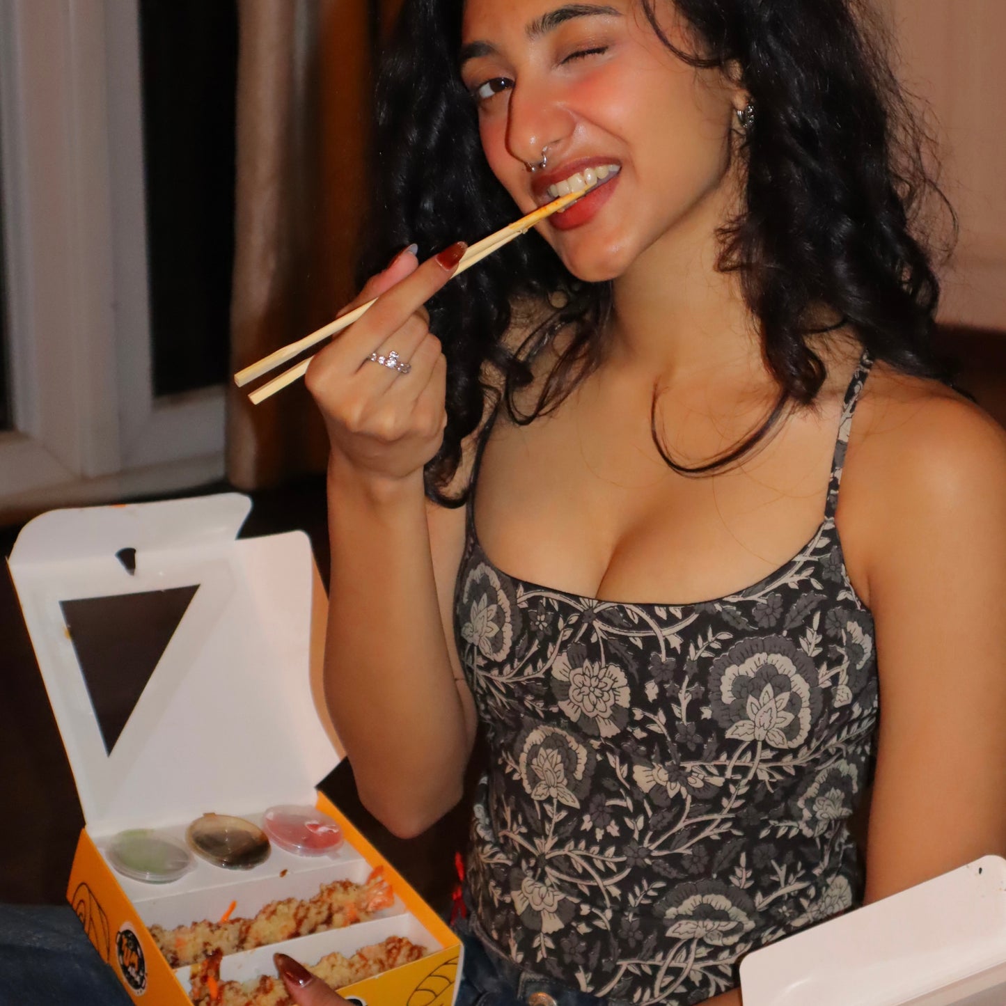 Charcoal Cotton Thalia Cami