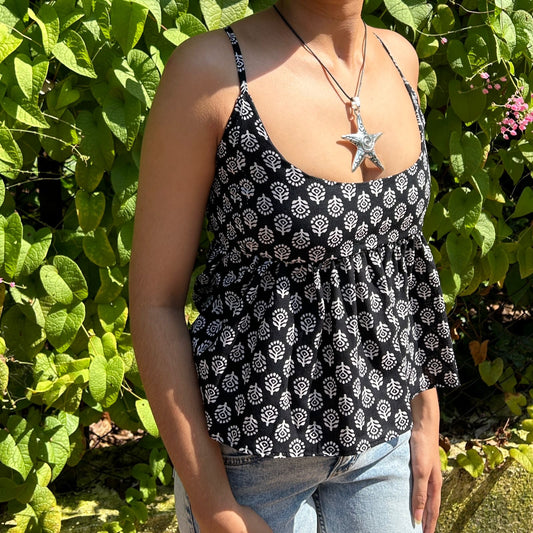S059 — Black Luna Cami Fits Bust 30 C/D & 32 A/B